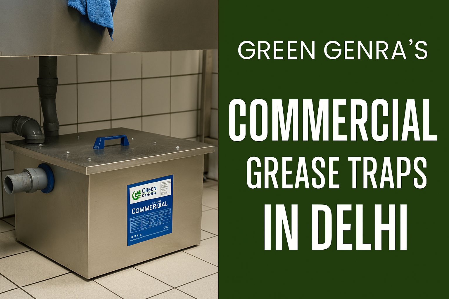 Green Genra’s Commercial Grease Traps in Delhi: Sustainable Options for Kitchens